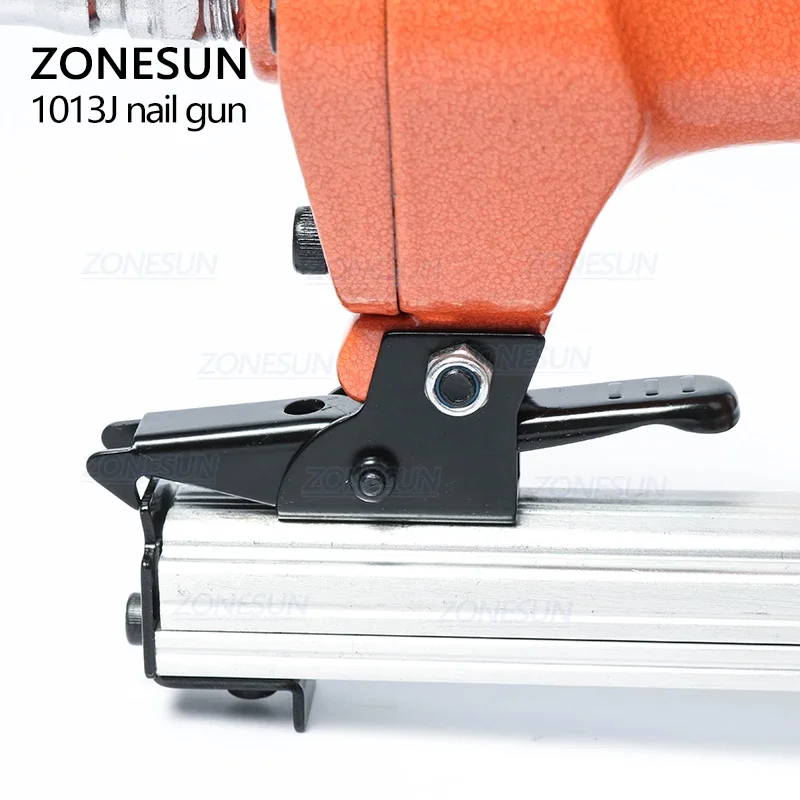 ZONESUN 1013J Pneumatic Staple Gun Air Brad Door-Shaped Nails Gun Furniture Wood Sofa Wood Working Air Stapler