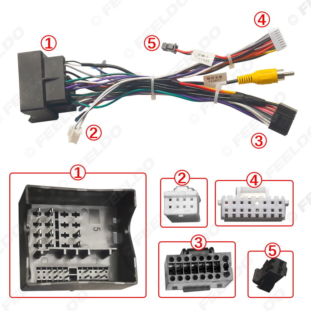 Car 16pin Audio Wiring Harness For MG ZS/HS/GS MG6 Roewe with Panoramic Stereo Installation Wire Adapter