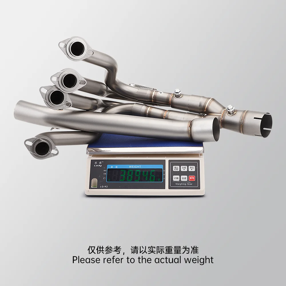 high quality full exhaust system Stainless steel front link pipe header for zx6r 636 ninja zx6r 2009-2019 fits 51MM muffler