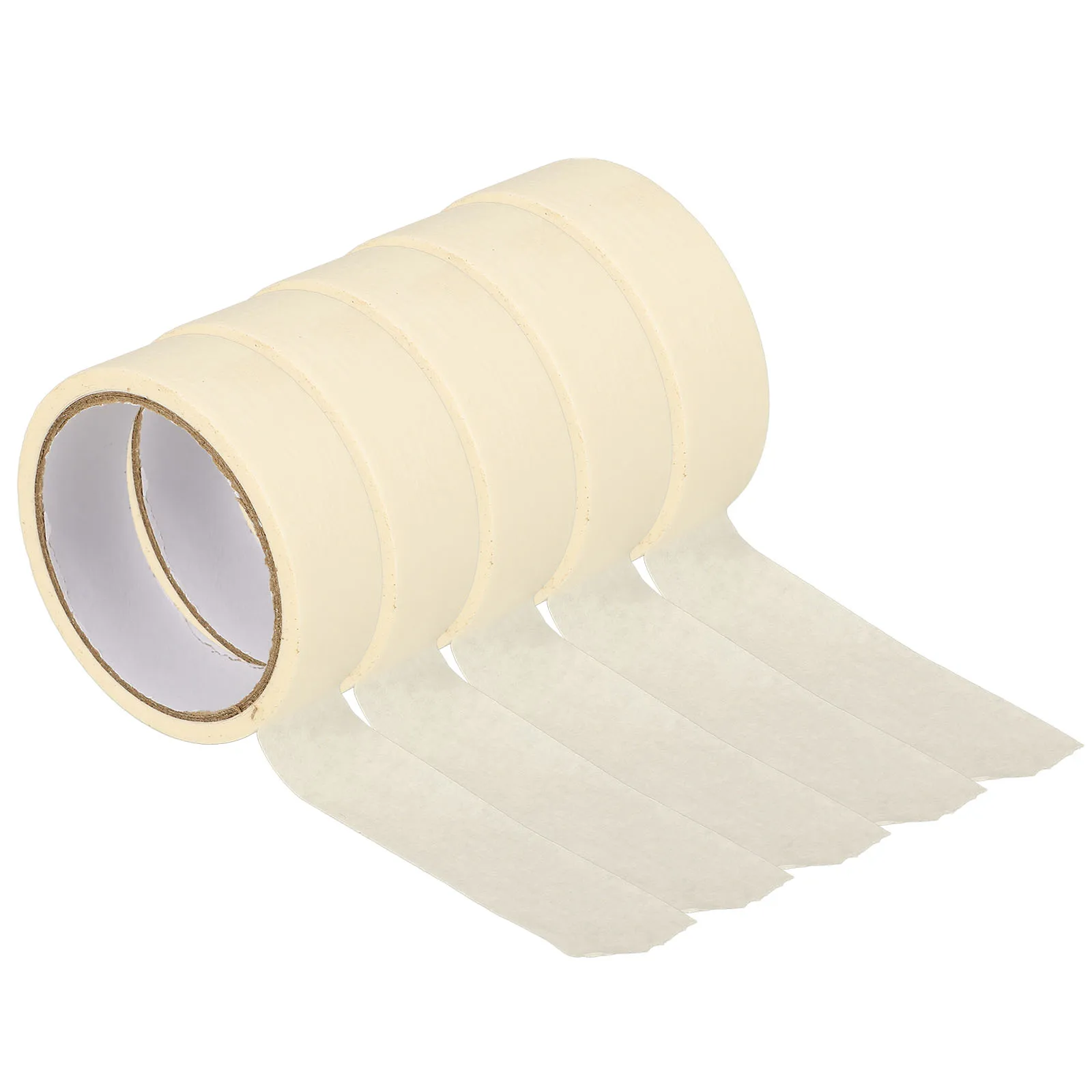 

5 Rolls Masking White Masking Tape White Painters Tape for Walls Removable Adhesive Home Renovation Project