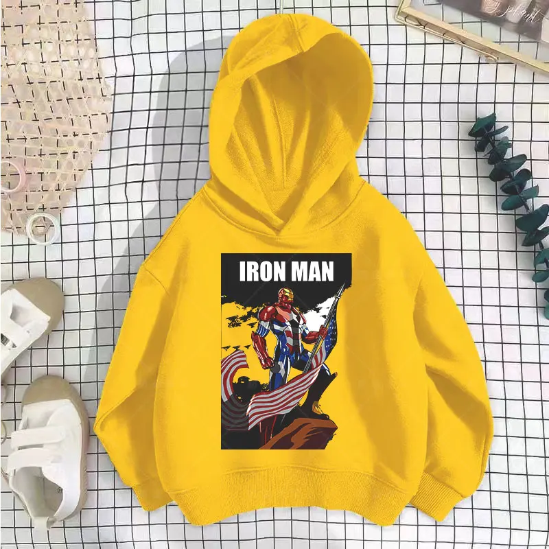 New Marvel Cartoon Hulk Children'S Hoodie Spring/Summer 2024 New Cotton Top Personalized Hoodie Age 4-14