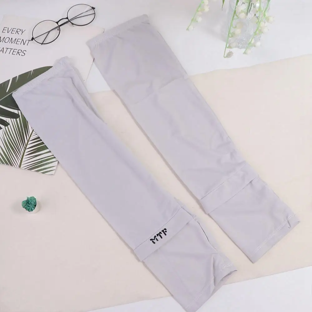 

Breathable Loose Outdoor Letter Cycling Anti-UV Summer Sunscreen Sleeves Driving Arm Cover Women Arm Sleeves Ice Silk