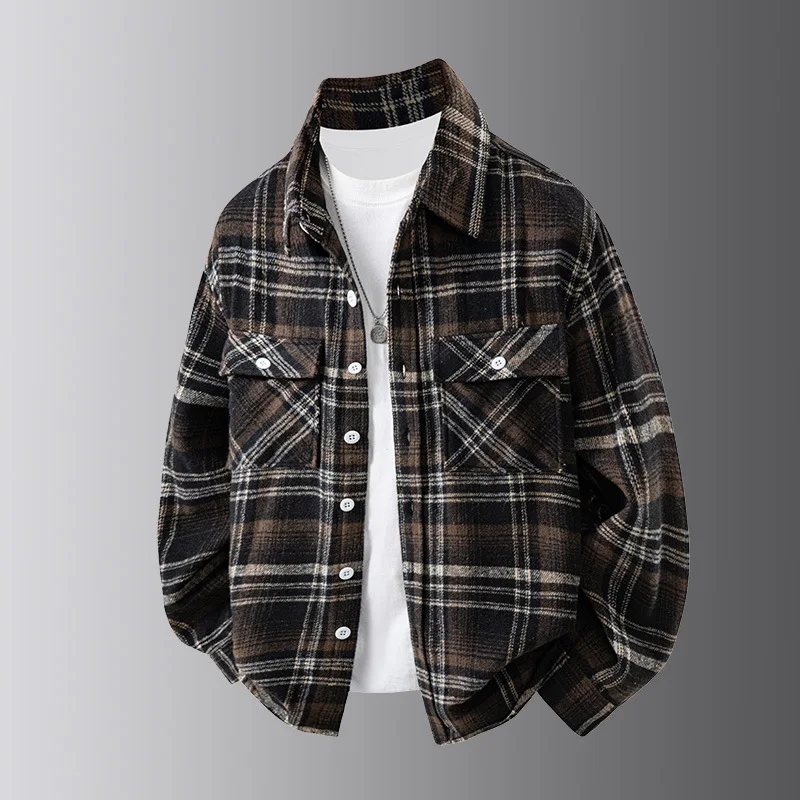 New 2025 Men's Fashionable Casual Versatile Jacket Loose Trendy Soft Durable Spring Autumn Classic
