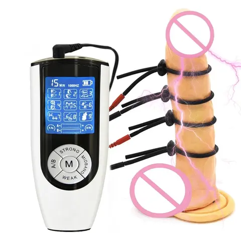 Strongest BDSM Electro Stimulation E-Stim Host Medical Themed Sex Toy Anal Plug Cock Ring Urethral Sound Dilator Pads For Men