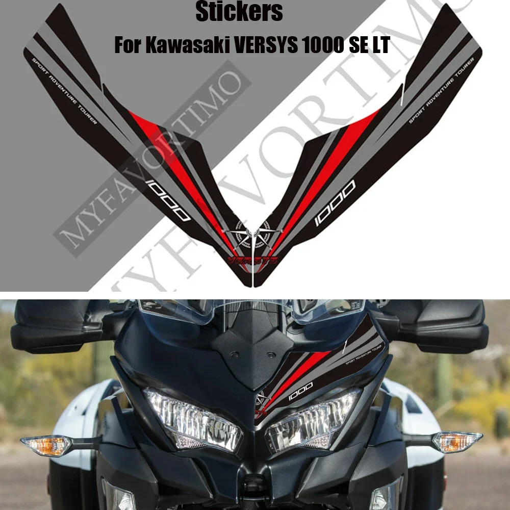 For Kawasaki VERSYS 1000 SE LT Motorcycle Stickers Decals Gas Fuel Oil Kit Knee Protector Tank Pad Windshield Windscreen Screen