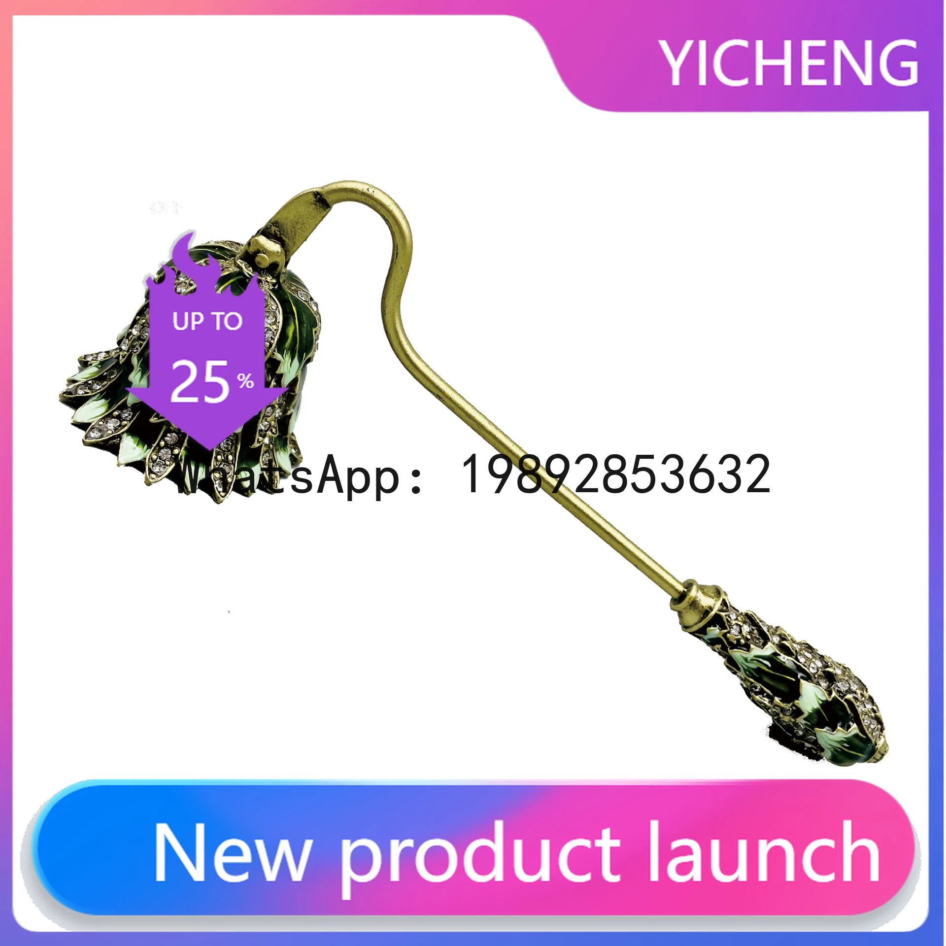 

Zz retro candle snuffer candle extinguisher handheld candle extinguishing tool with long handle gift