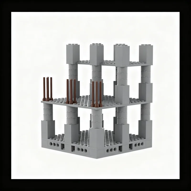 109pcs MOC Under Buildings Module 4 City Construction Model Building Blocks Christmas Gift Toy Construction Education Art Craft