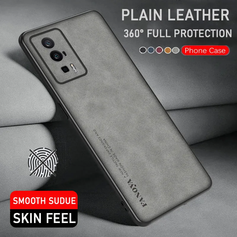 Protective Phone Leather Case For Poco F5 Pro Shockproof Case Poco F6/Poco F6 Pro Skin Friendly Cover Mobile Phone Funda Poco F5