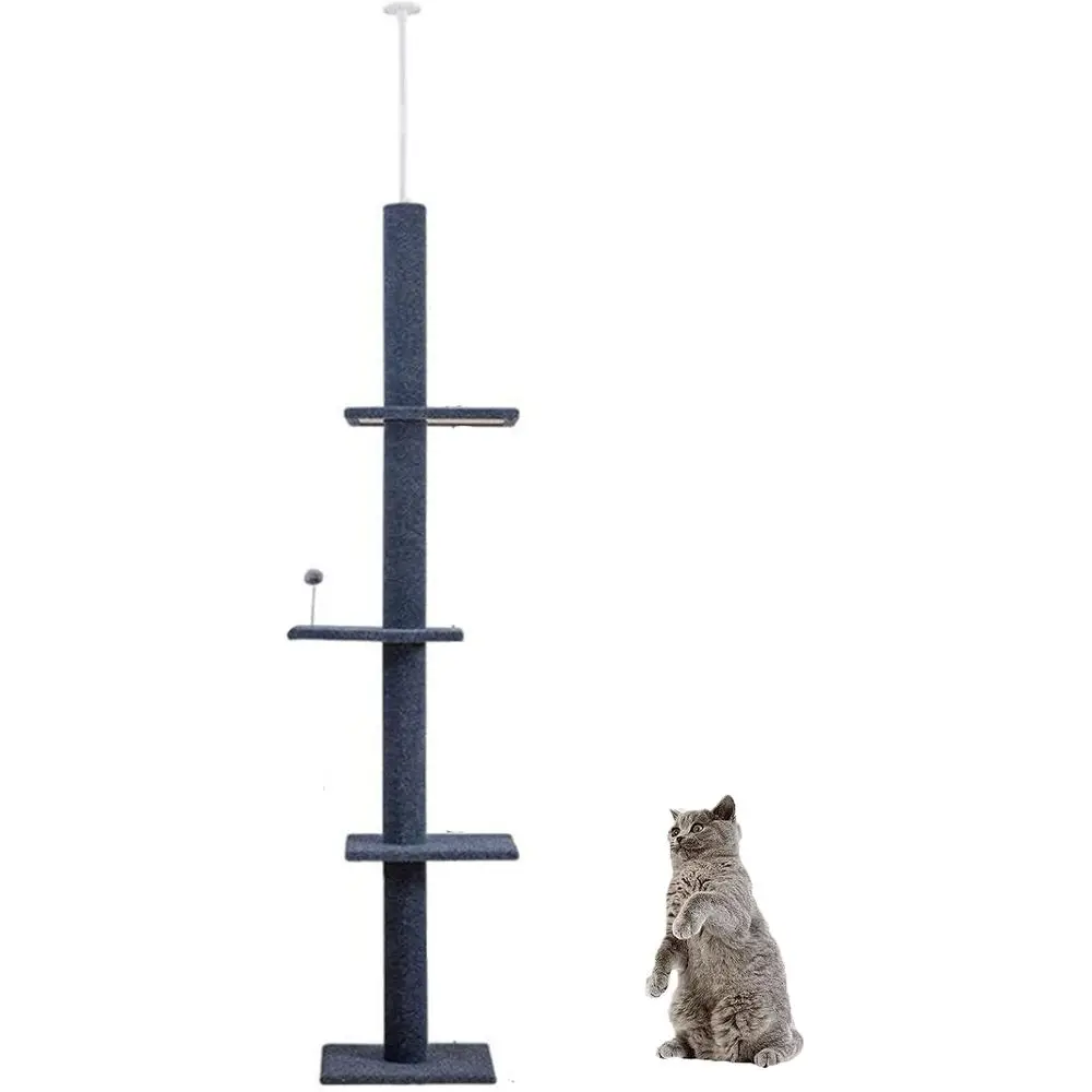 

Vertical Cat Climbing Tower with Sisal Scratch Posts: Activity Center for Kittens