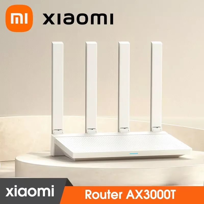 جهاز توجيه AX3000T أصلي جديد ، GHz 5GHz CPU 2X2 xxxiaomi MHz وان LAN LED NFC للألعاب المنزلية والمكاتب Mi