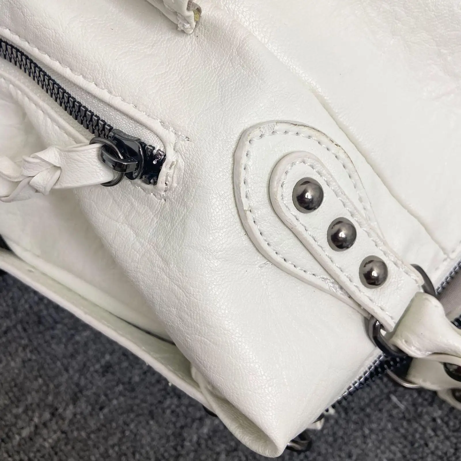 Womens PU Leather Tote Bag Portable Stylish Casual Satchel Underarm Bag Hobo Bag