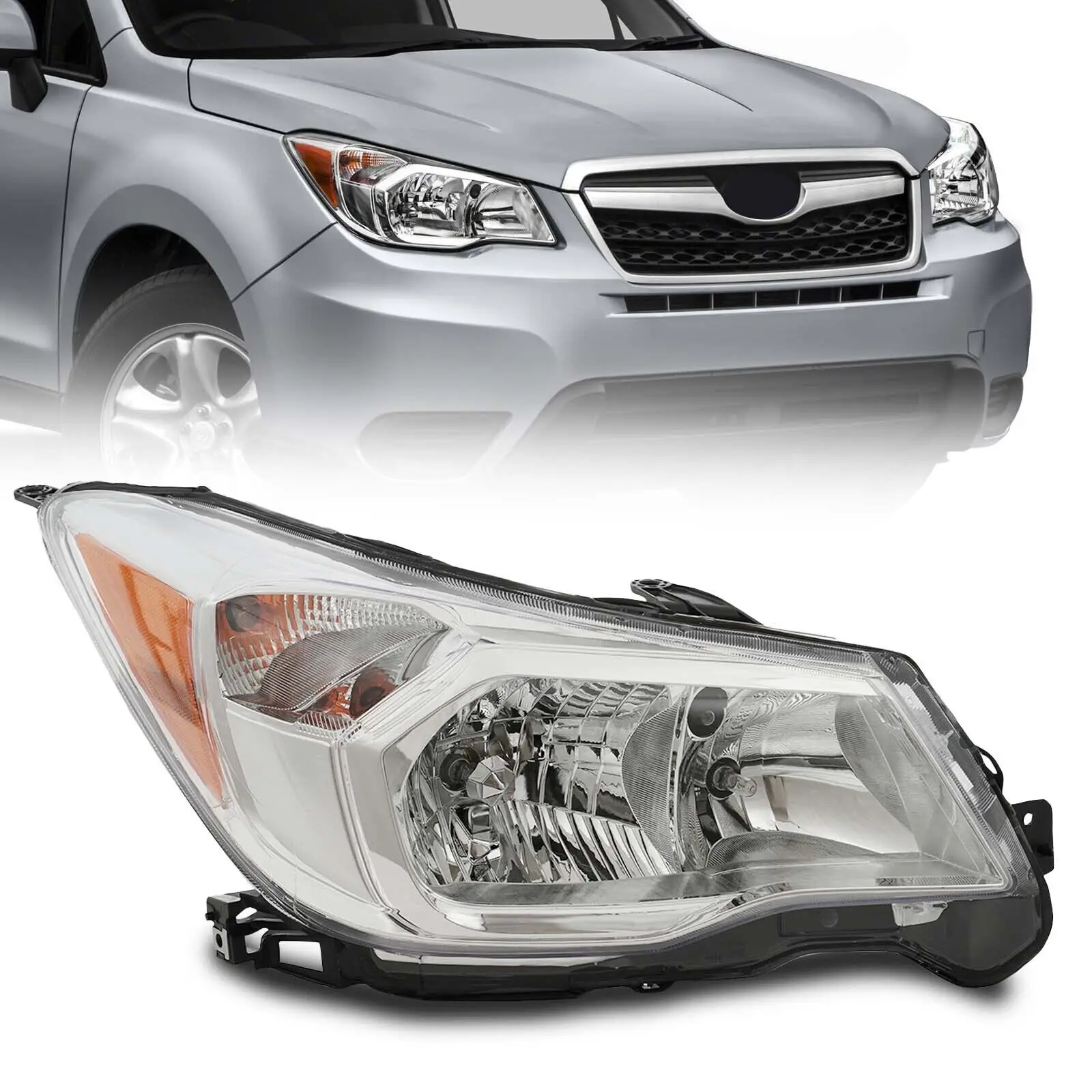 

Halogen Headlight Assembly For 2014-2016 Subaru Forester Car Headlamp Right Passenger Left Driver Side Headlight with Bulb