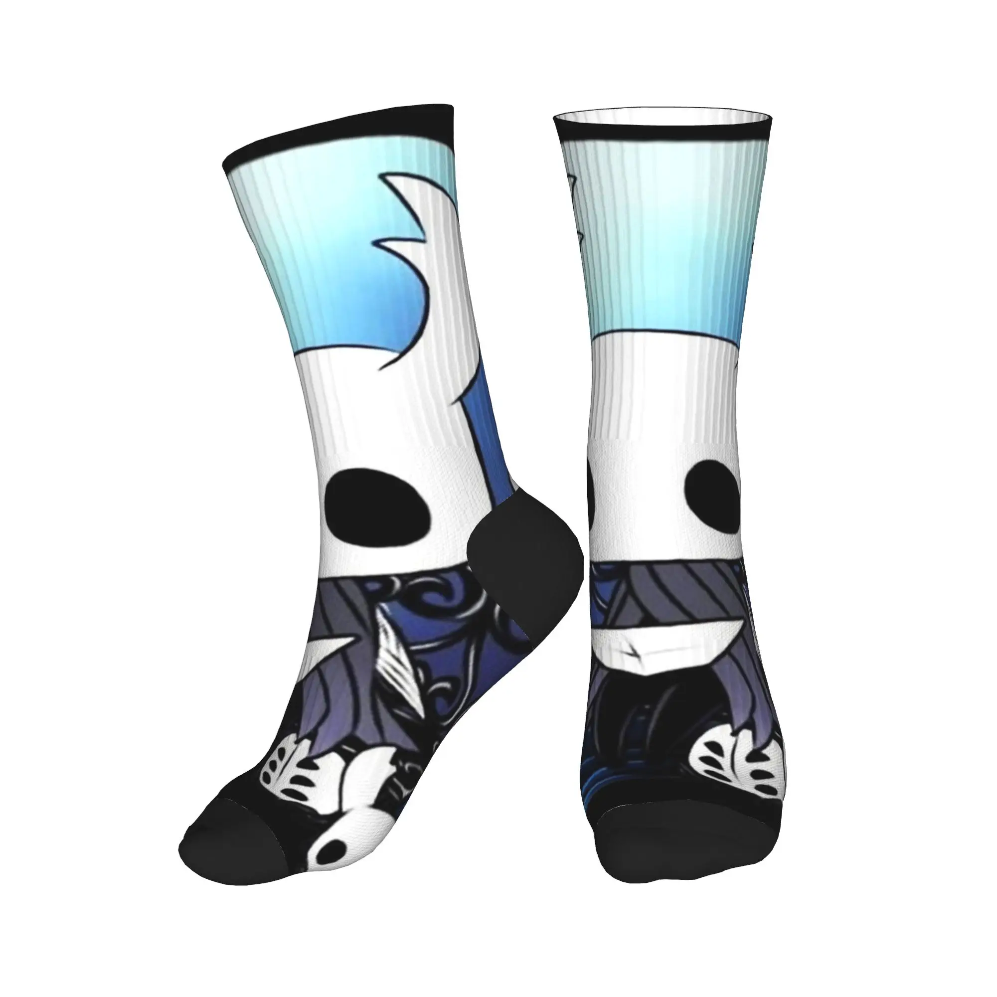 Unisex Men Socks Hollow Knight Silksong Anime  Stockings Winter Casual Soft Socks Graphic Running Anti Skid Socks