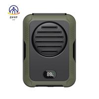 A44F-2000Mah Hanging Neck/Waist Fan USB Mini Portable Rechargeable Fan For Outdoor Camping Hiking Climbing Running Sports
