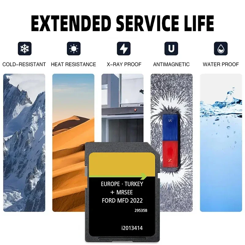 MFD 2022 SD Card for Ford MFD SD Card V11 Sat Nav Map Update 2022 Touchscreen Navigation Europe Germany France Italy Netherlands