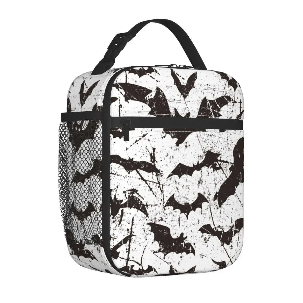 Halloween Bats Insulated Lunch Bag High Capacity Meal Container Thermal Bag Tote Lunch Box College Travel Bento Pouch