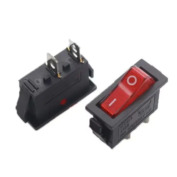 【1PCS】 KCD3 Rocker Switch ON-OFF ON-OFF-ON 2 Position 3Pins Electrical equipment With Light Power Switch 16A 250V / 20A 125V