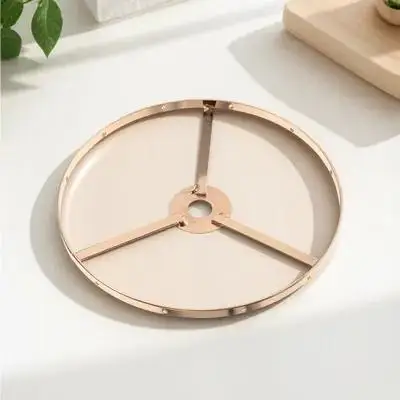 

Iron Lampshade Bracket Rust-Resistant Lamp Shade Ring Diy Chandelier Home Use Metal Lampshade Holder Frame Vintage Light