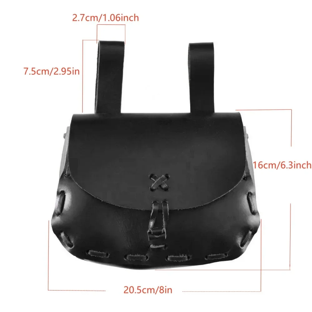 

ГОРЯЧАЯ средневековая ретро-ремешок ручной работы из искусственной кожи, поясная сумка для хранения, унисекс