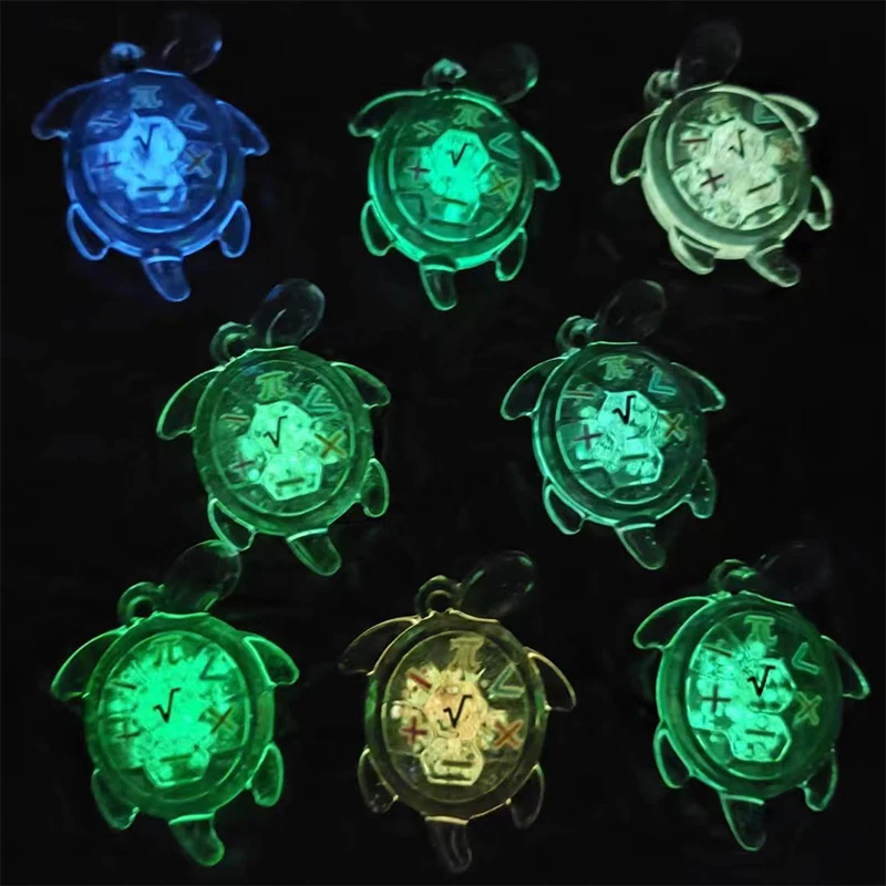 Mini Turtles Luminous Ornament Crafts Miniature Tiny Turtles Diy Keychain Decorative Ornaments Child Gifts