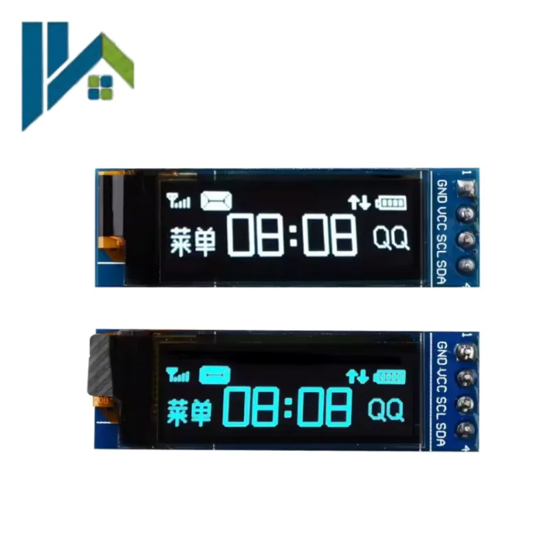 0.91 inch OLED Display Module White/Blue OLED 128X32 LCD LED Display SSD1306 12832 0.91 IIC I2C Communicate for Arduino