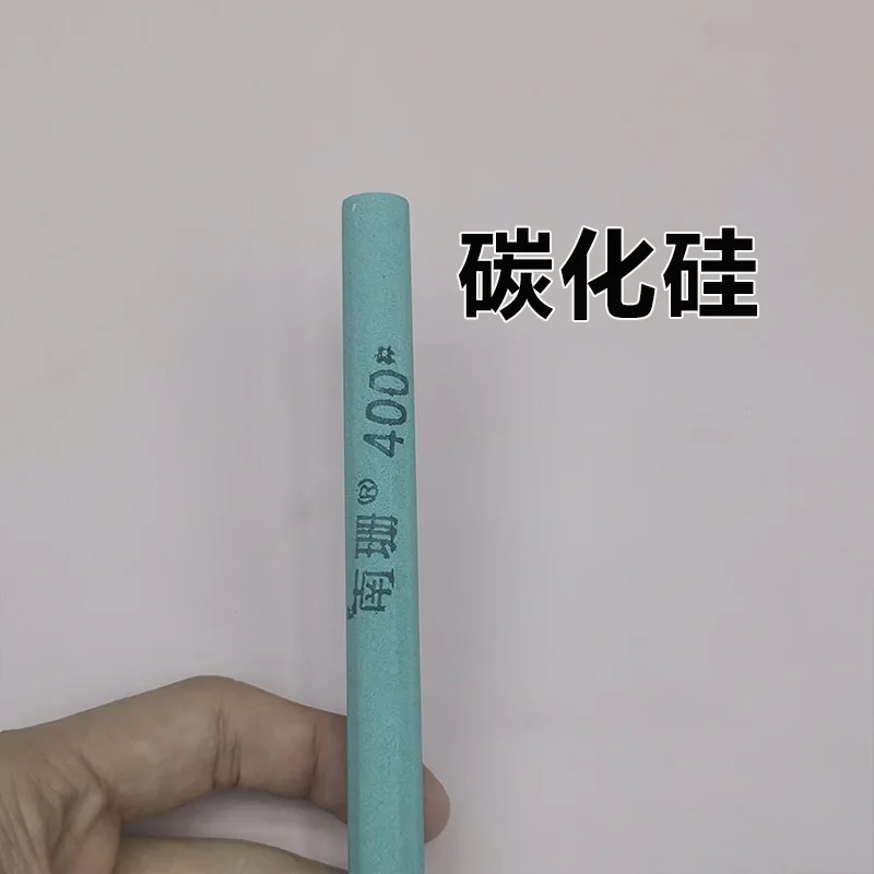 Oil Stone Green Silicon Carbide 240/320/400/600 Grit Sand Bar Grinding Block Ceramic Jade Round Triangle Knife Sharpener Tool