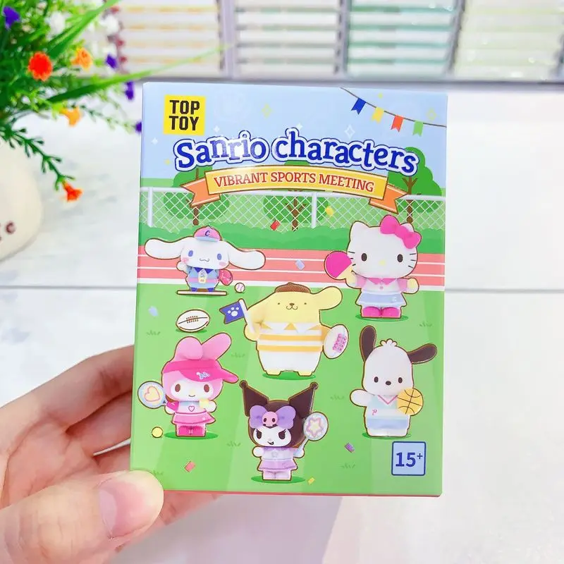 

Персонажи Sanrio, модная слепая коробка, яркая спортивная серия для встреч, аниме-кукла, модель Gk, орнамент, игрушка для детей, подарок на день рождения
