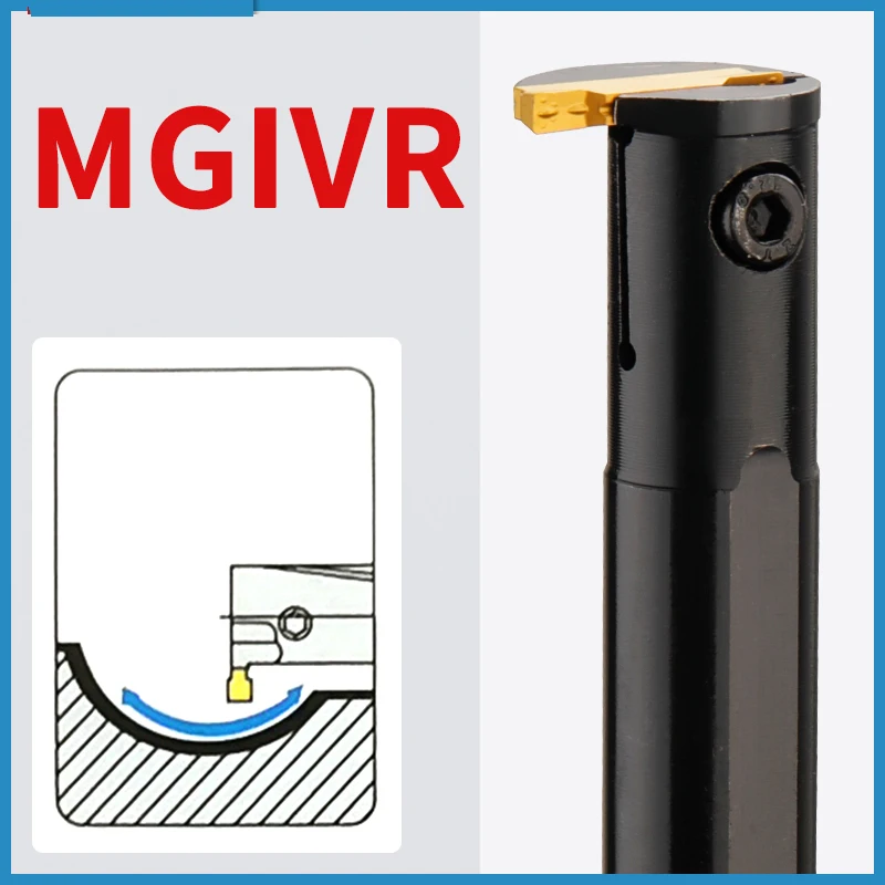 

CNC Cutting Internal Grooving Tool Bar MGIVR2016-1.5/2/2.5/3/4 MGMN Carbide Blade MGIVR Straight Shank Internal Turning Tool