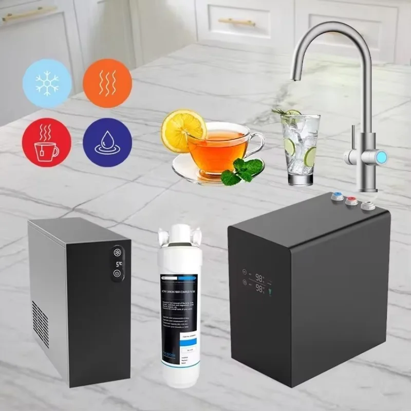 ZC-001 Modern Luxury Kitchen Black Set Instant Heater Under Sink Filter System Hot and Cold Water Faucet - Image 2
