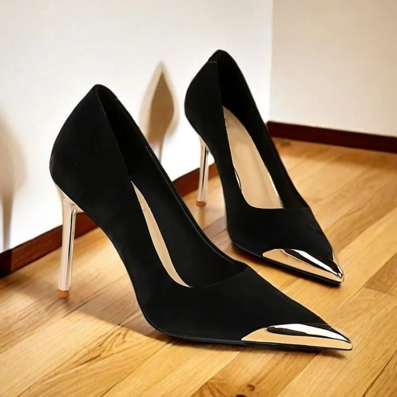 

Ultra High Heels Women Shoes Temperament Pointed Toe Thin-heel Shoe Elegant Banquet Dress Shoes Wedding Bridal Shoes Women Pumps