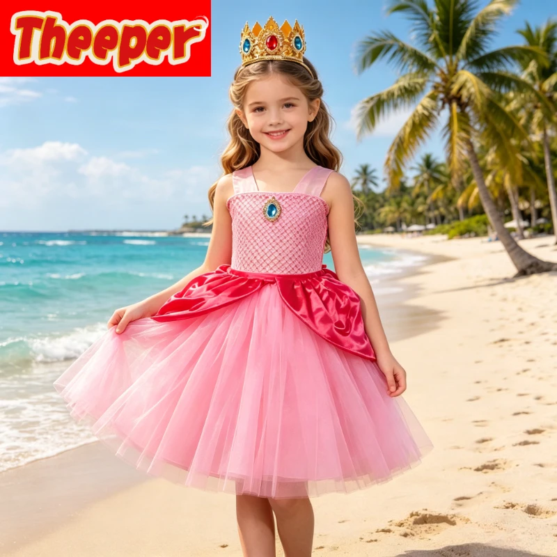 

Bright Fuchsia Princess Layered Tutu Dress Deluxe Accessory Set Included For Festive Gatherings Photo Shoots And Costume Contest
