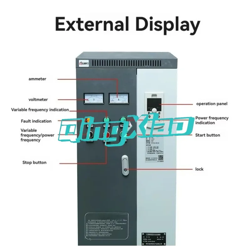 22kW 30kW 37kW Three Phase Industrial Frequency Conversion Water Supply Cabinet VFD Control Cabinet Energy Saving Equipment