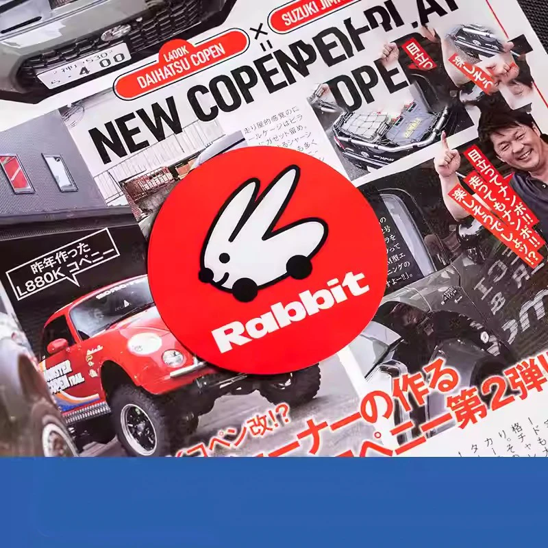 ملصق سيارة ملصق فينيل لليابان JDM الأرنب الأرنب سباق تعديل رمز الراعي تعديل ملصق مائي السيارات الرسم