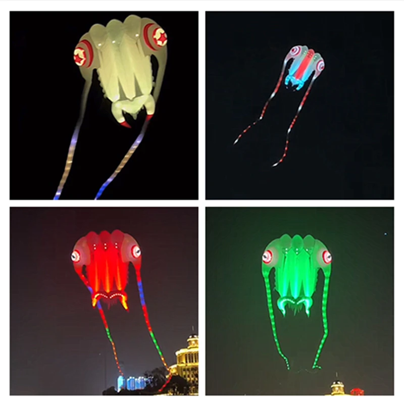 free shipping led kites trilobites kite for adults kite string line windsurfing papalote outdoor toys sport professional kites