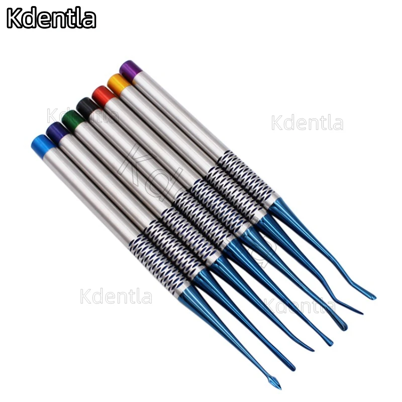 7Pcs/set Dental Elevator Luxating Root Titanium Tooth Elevator Minimally Invasive Knife Extraction Dentist Tool