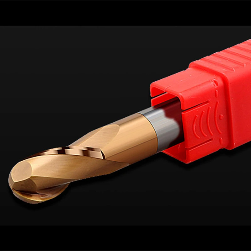 Imagem -05 - Flautas de Carboneto de Bola Moinho de Extremidade do Nariz R0.5 r1 r2 r3 r4 r5 r6 Liga de Cobalto de Tungstênio Moinho de Extremidade Metar Moinho Cortador Router Bit Hrc55