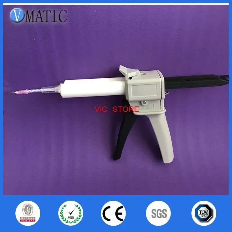 Free Shipping Dental 1:1 Impression Tray Mixing Tips Dispensing Gun Caulking Ab 50ml