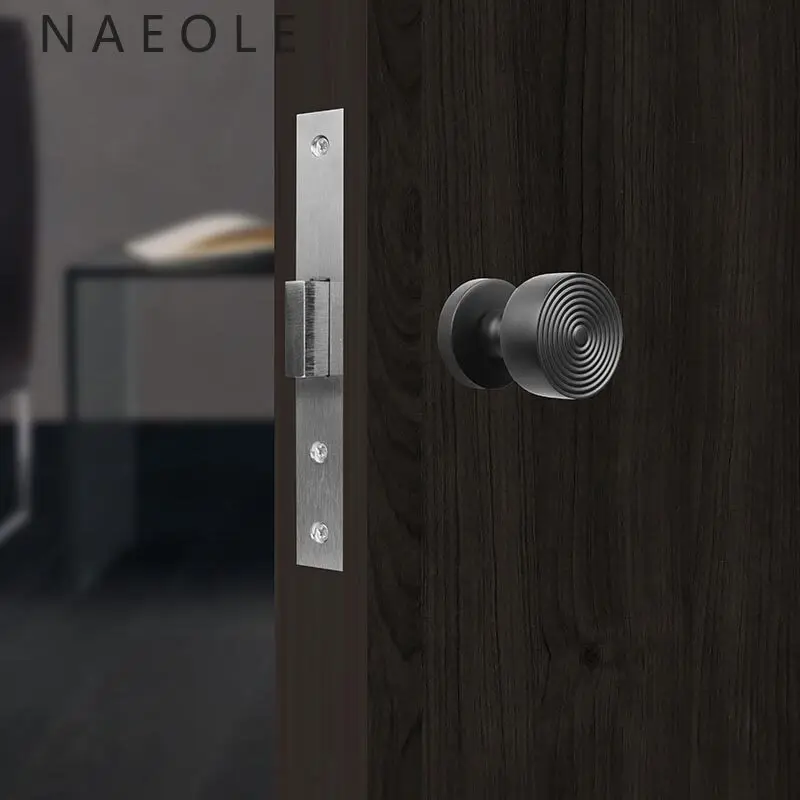 Home Door Lock Children's Room Invisible Door Background Wall Bedroom Wooden Without Key Modern Silent Interior Door Lock