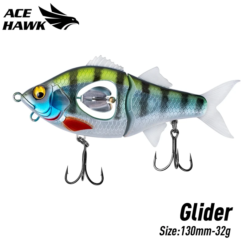 

Приманка рыболовная ACE HAWK, пластиковая, 130 мм, медленно Тонущая, светящаяся