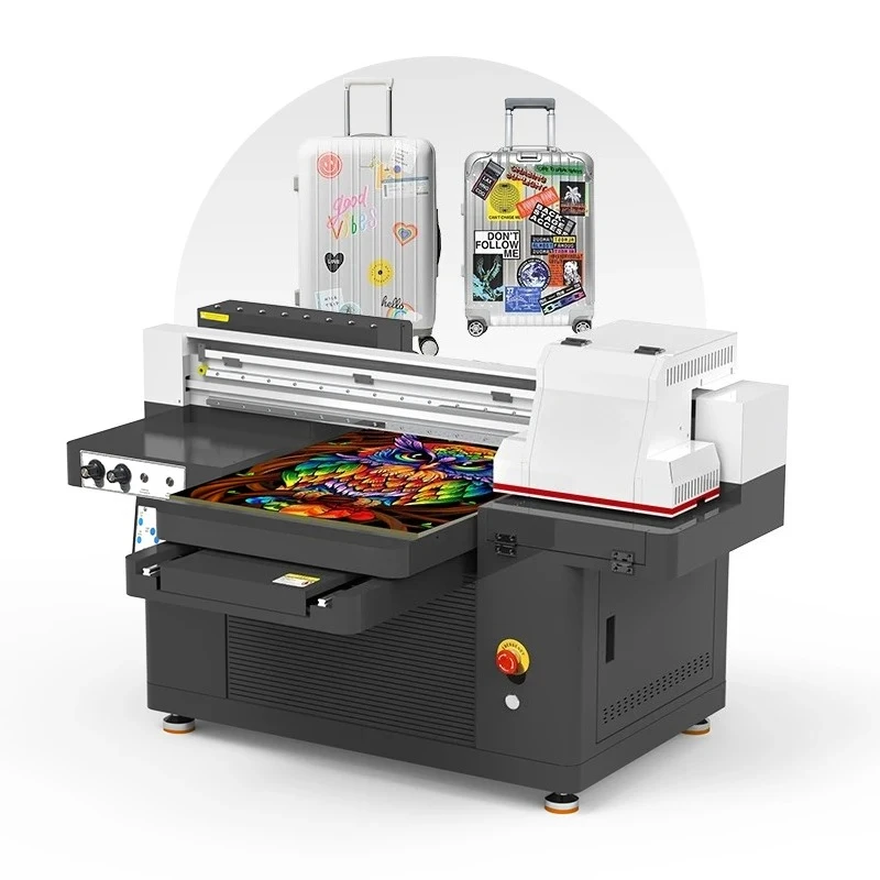 UV Flatbed Printer, Digital Inkjet Printing Machine, For Aluminum Foil Balloon Leather Canvas Foodbag
