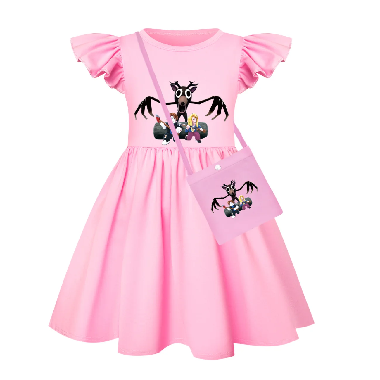 99 Nights In The Forest Girls Sleepwear Ramyeon Girls Dresses Home Dress Girls Birthday Clothes Children Ruffle Dress