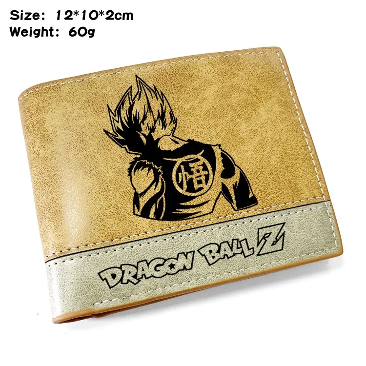 Dragon Ball Children Short Wallets Anime Son Goku Pu Leather Wallet Portable Foldable Coin Purse License Money ID Card Holder
