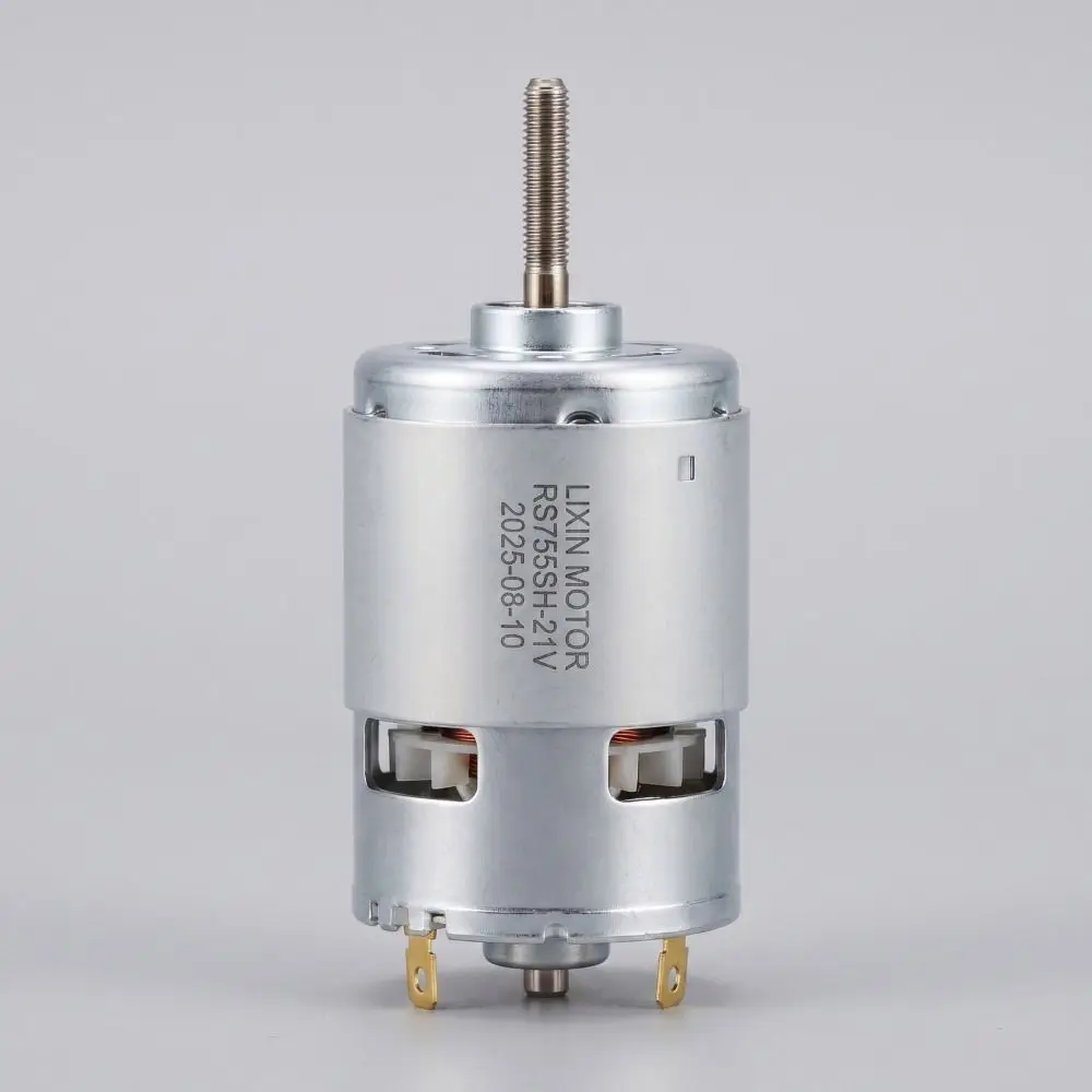 High Speed Brush Motor Small High Power Micro Electric Motor Front Ball Bearing Double Axis Silent Motor Lithium Battery