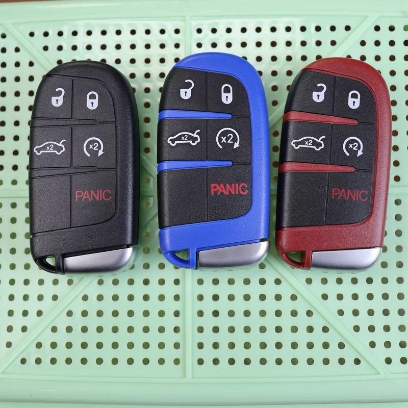 For Fiat/jeep Chrysler 300 Grand Cherokee Dodge Dart Journey RAM 1500 Charger Challenger Durango Car Key Fob Case Shell Housing