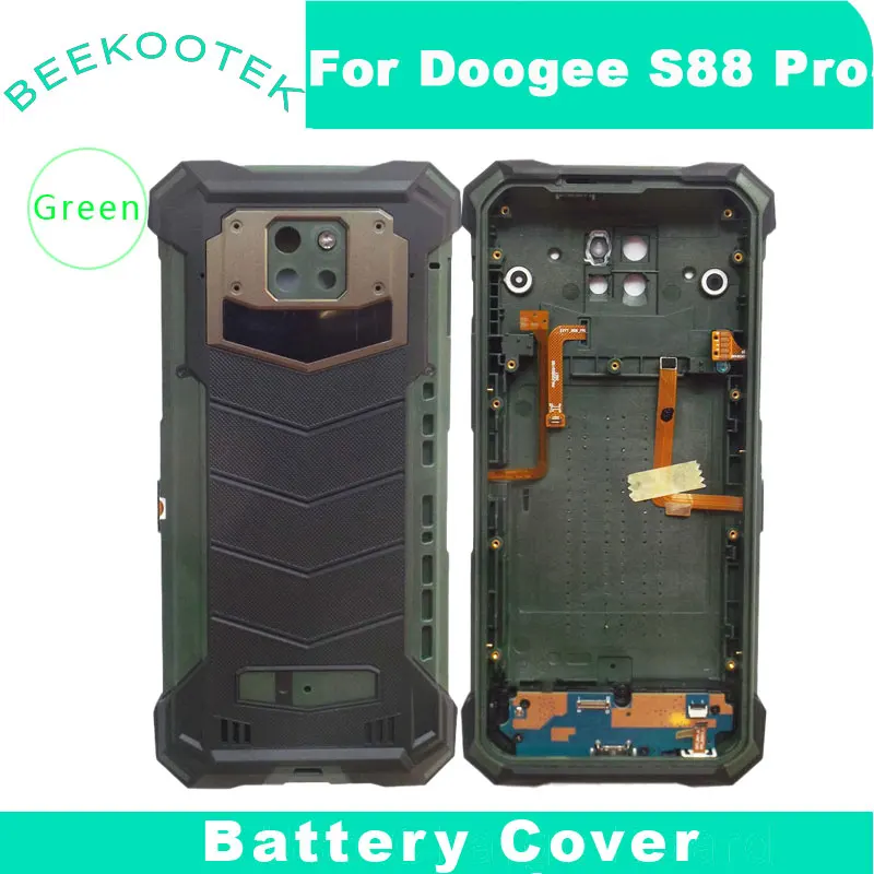 

New Original Doogee S88 Pro Battery Cover Back Cover With USB Board Fingerprint Receiver Side FPC For Doogee S88 Pro Smart Phone