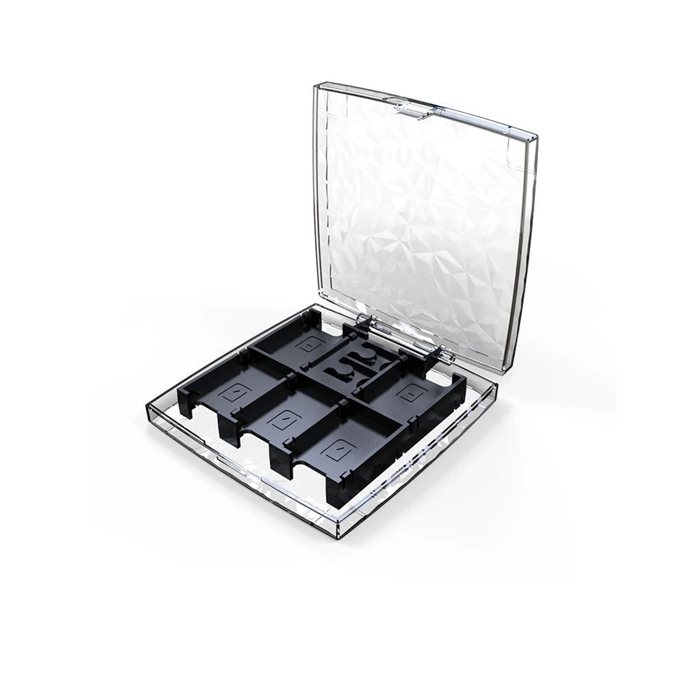 12-in-1 Game Card Slot Case For Nintend  switch lite Cartridge Storage Clear Box Hard Clear  Protective  Shell