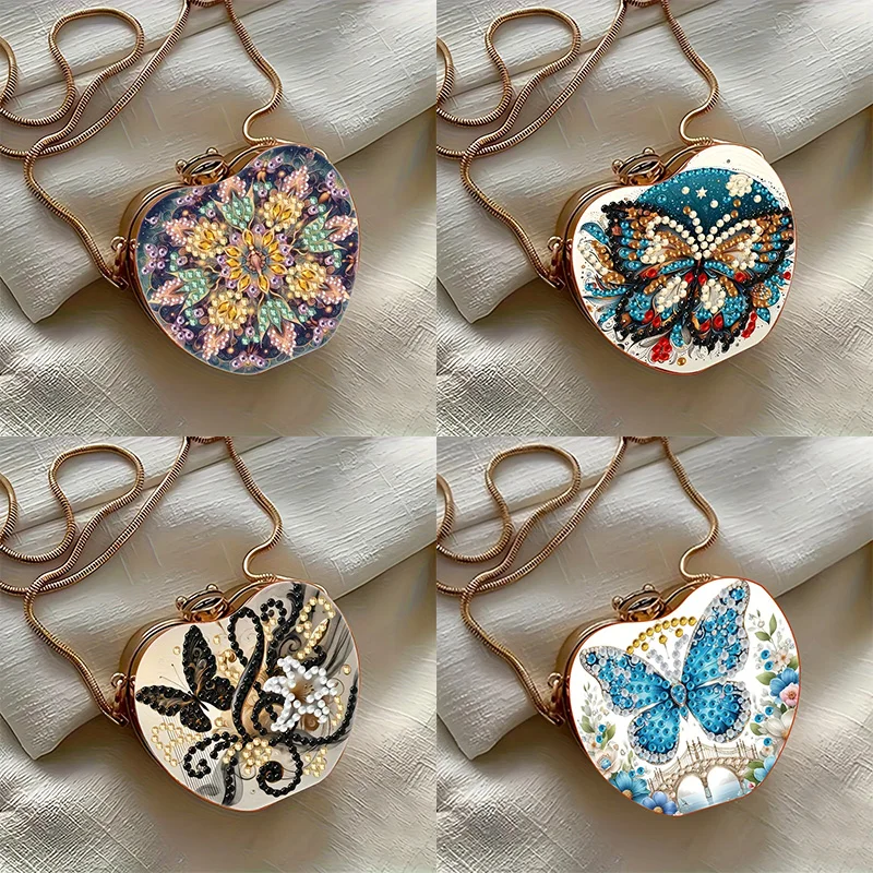 Алмазная картина «сделай сам», сумка на плечо для девочек, украшение с кристаллами и алмазной вышивкой, женственная очаровательная сумка через плечо, праздничные подарки