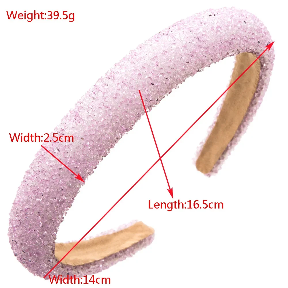 Frosted Candy Color Headband Pastel Shimmering Hairband Casual Beach Vacation Headwear Clean Aesthetic Hair Ornament Hoop view 2