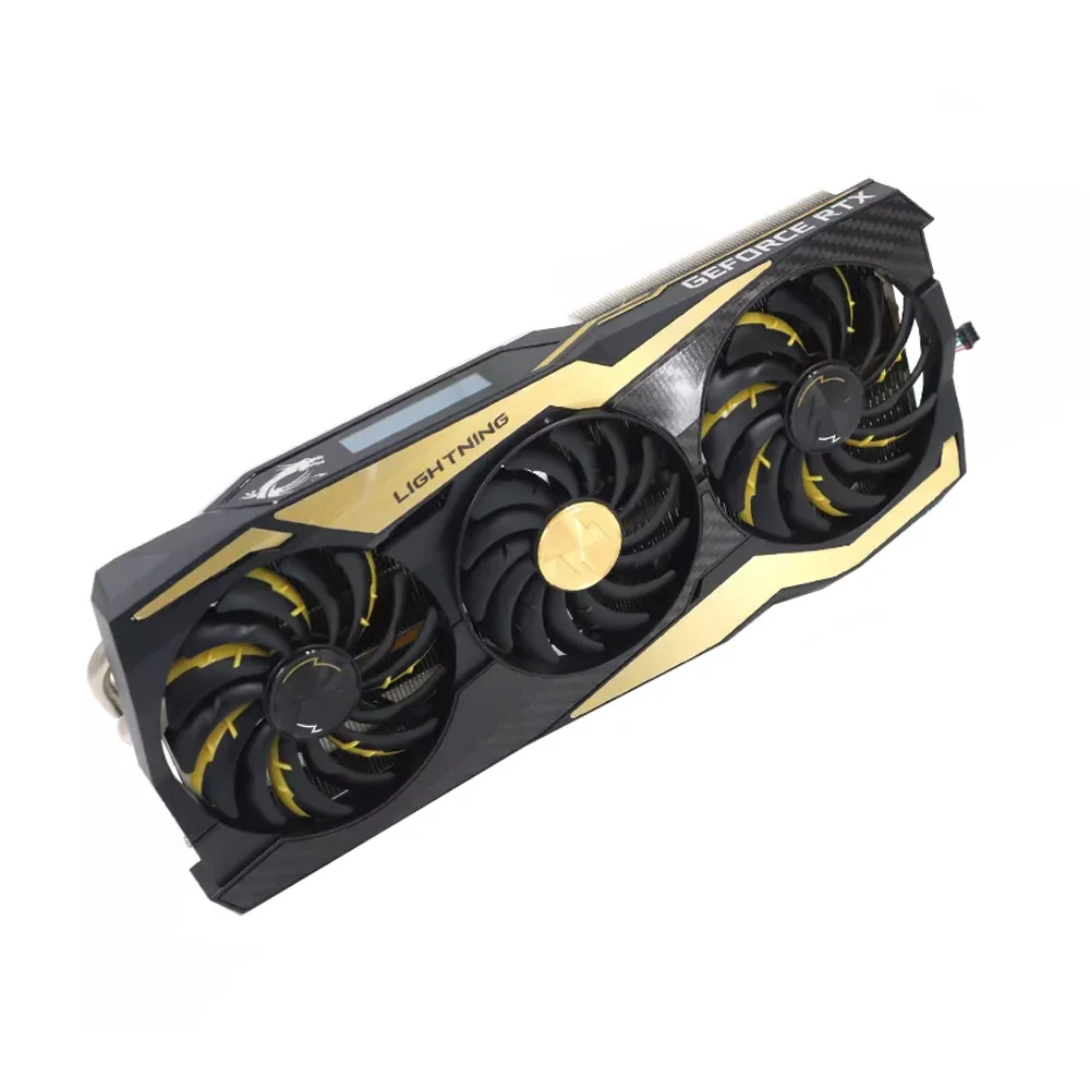 O​riginal RTX2080Ti Video Card Fan MSI GeForce RTX 2080 Ti LIGHTNING Z Graphics Card Cooling Heatsink with Frame