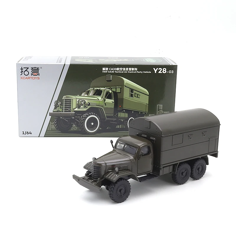 XCARTOYS 1/64 JieFang CA10 Military Truck Model Transport Crane